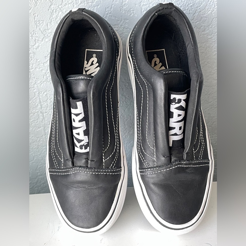 Karl Lagerfeld x Vans Shoes 4.5 Great Condition HOT item! KL Classy & RARE - Picture 4 of 8